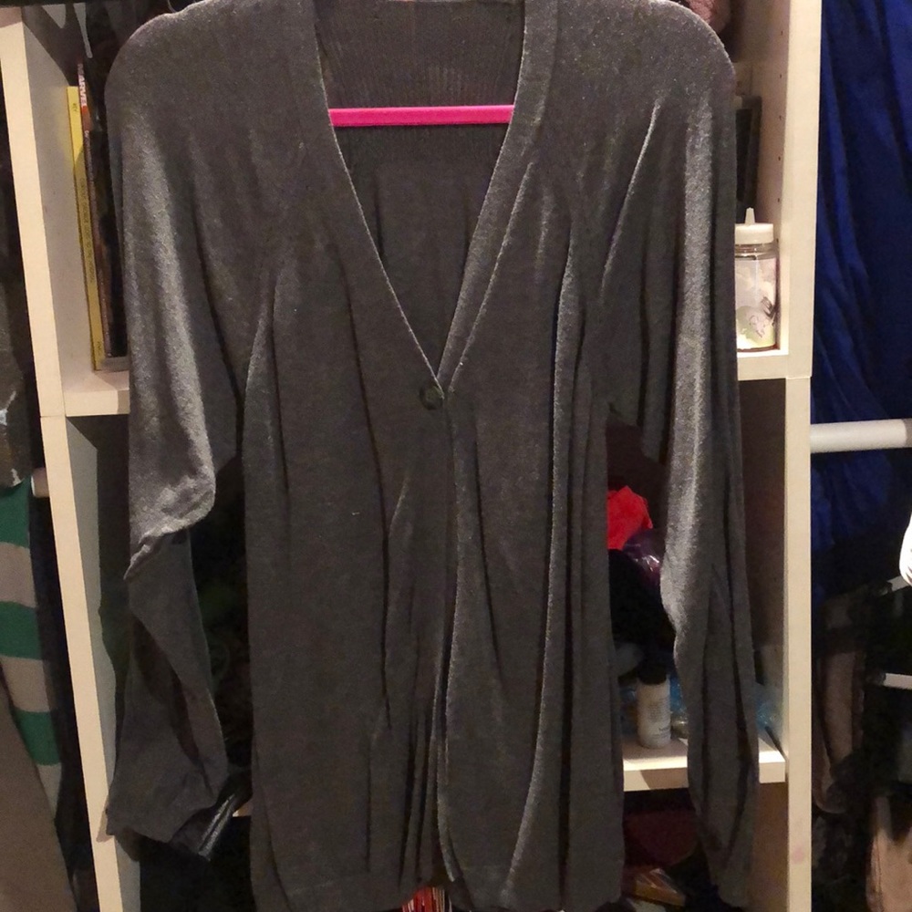 Grey Knit Cardigan